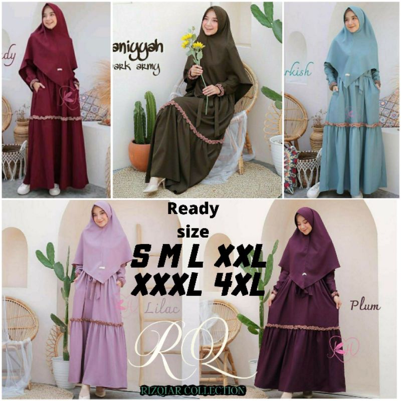 KANAYA GAMIS SYARI PLUS JILBAB CRINKLE JUMBO BUSUI PLUS KHIMAR TERBARU FASHION MUSLIM UMROH SERAGAM