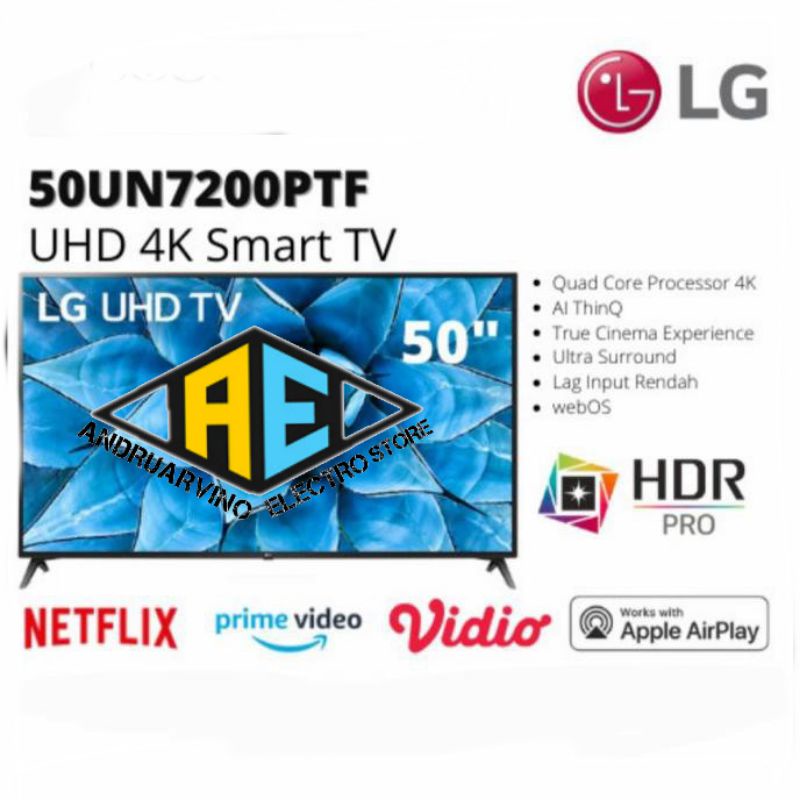 LED TV LG 50UN7200 UHD TV LG SMART 50 Inch