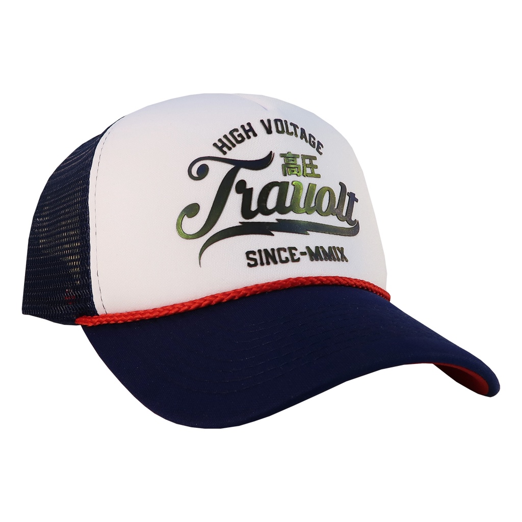 Trucker - Travolt - Combine - Navy Blue - Biru Dongker - Topi - Hat - Jaring