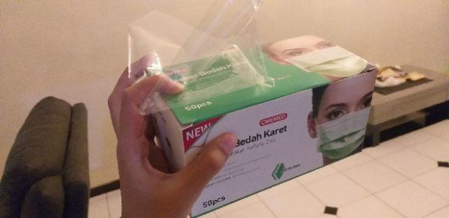  Masker  Karet  Hijau Onemed Masker  Karet  Pink Onemed 