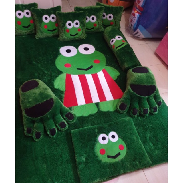 KASUR KARPET FULLSET BULU RASFUR FULL SET KARAKTER 200x150cm TEBAL 5CM