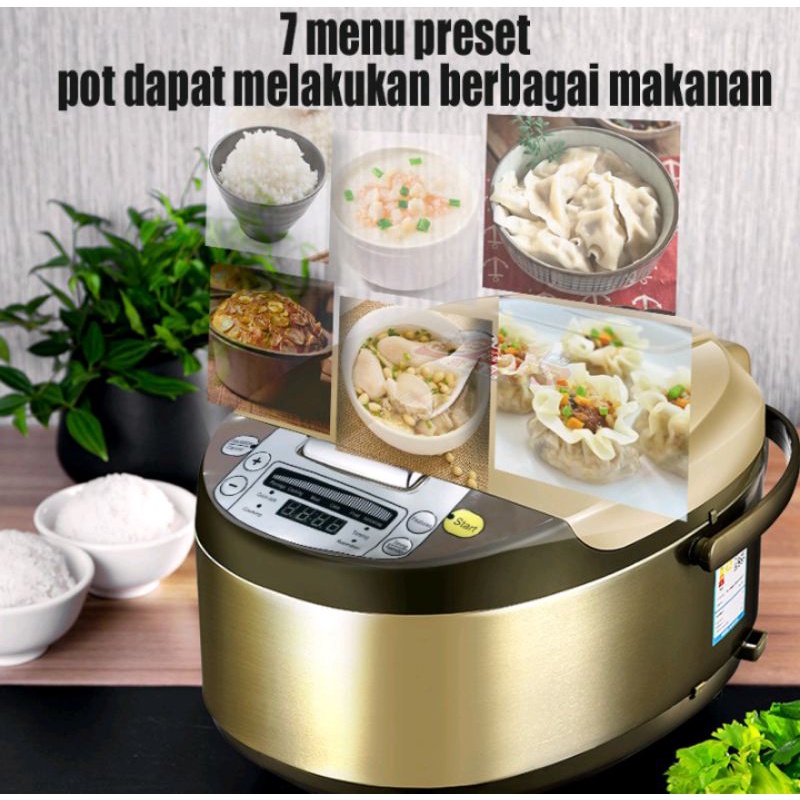 **SMART MULTIFUNGSI//RICE COOKER 2L// PENANAK NASI DIGITAL