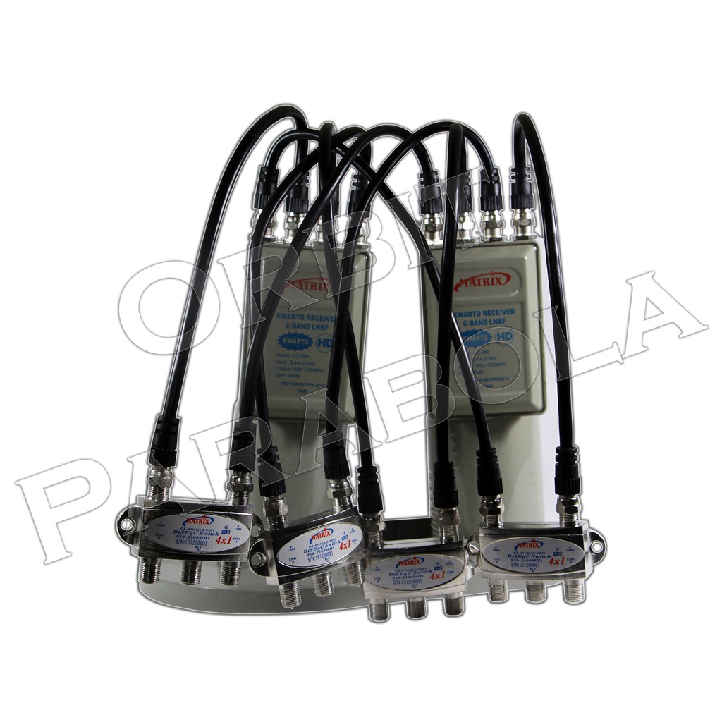LNB F 2 IN 1 MATRIX 4 RECEIVER DISEQ