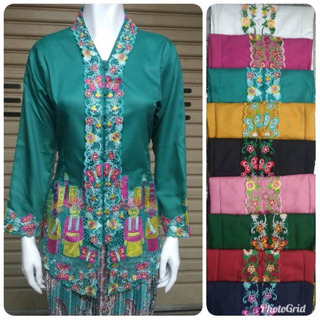 Kebaya bordir ondel ondel katun ima