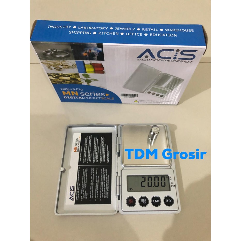 td155 Timbangan Emas / Timbangan Pocket ACIS MN-200