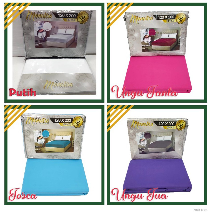 Monalisa Sprei Waterproof Murah 120x200 Sprei Anti Air Sprei Anti Ompol Sprei Tahan Air - IJN PLAZA