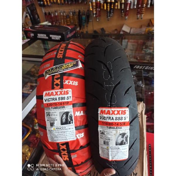 Ban maxxis Vitra ring 14 ukuran 100/80 120/70 ring 14 ban maxxis pcx tubles