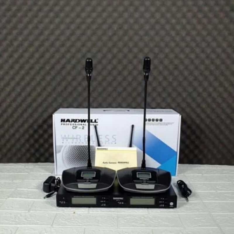 Mic Meja / Podium Wireless Hardwell CF2 ORIGINAL CF 2 TERBAIK
