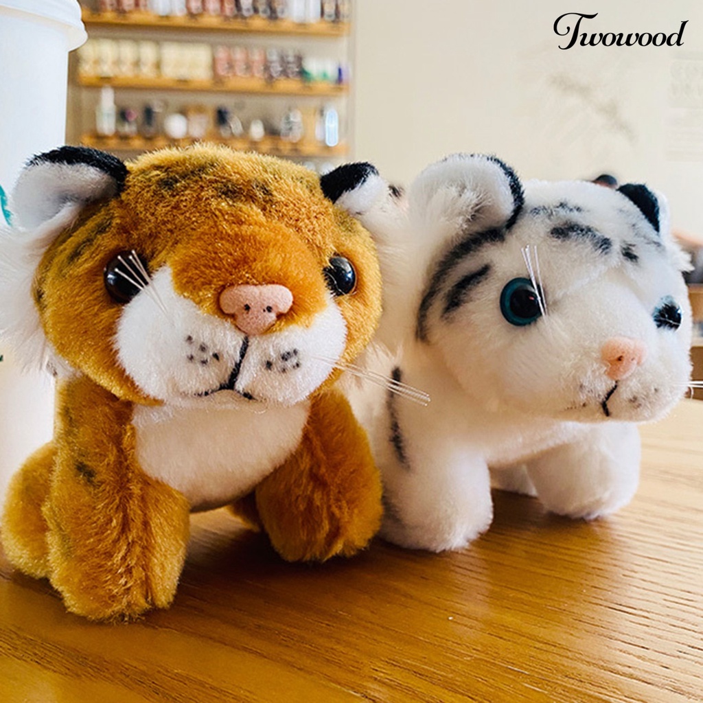 Twowood Gantungan Kunci Boneka Harimau Bahan Plush Untuk Anak