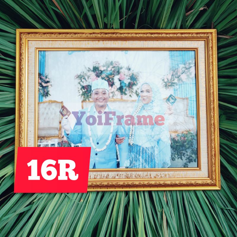 BINGKAI 16R A3 (30X40) UKIR GOLD PLUS LINE / BINGKAI FOTO 16R UKIR GOLD + LINE / FRAME PIGURA 16R A3