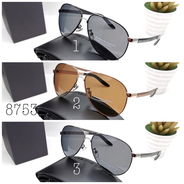 Kacamata sungglasses pria polarized 8753 super ful set