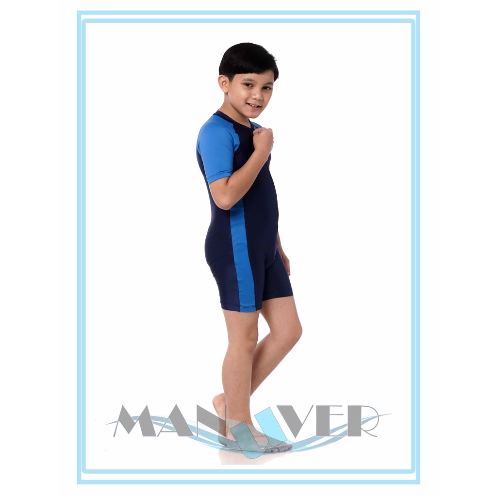 BAJU RENANG ANAK 3-8 TAHUN DIVING KOMBINASI BIRU