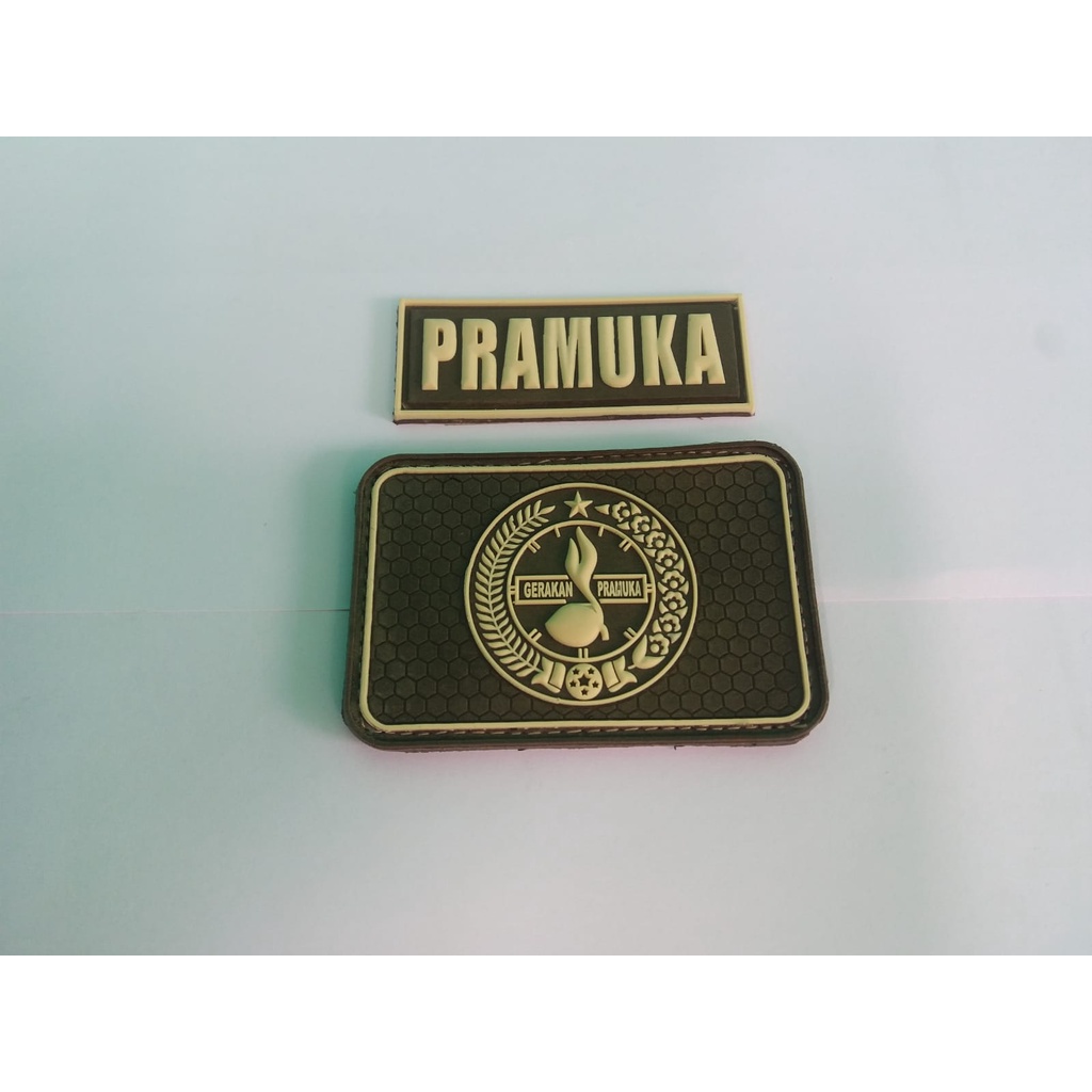 emblem karet 3d logo pramuka/patch rubber logo pramuka