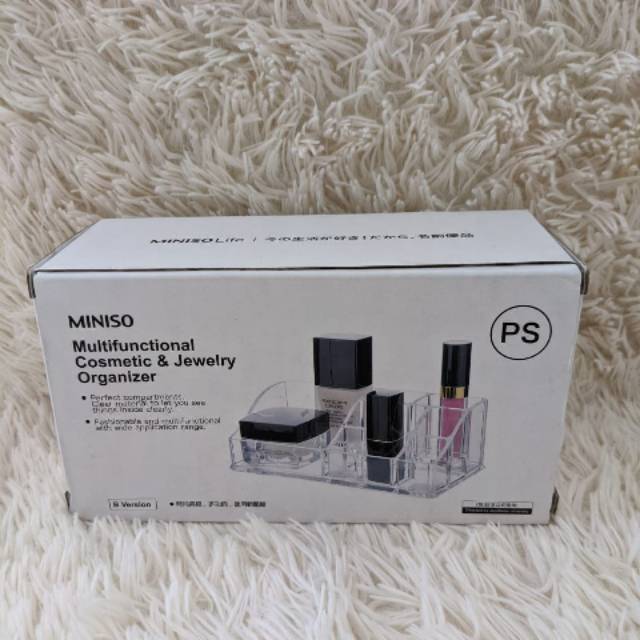 miniso multifunctional cosmetic & jewelry organizer. Miniso Shopee