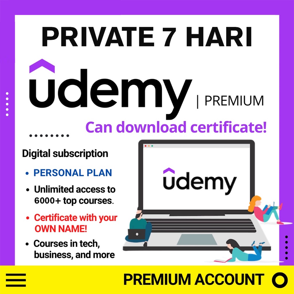 Udemy Premium Akun 7 Hari (Personal Plan)