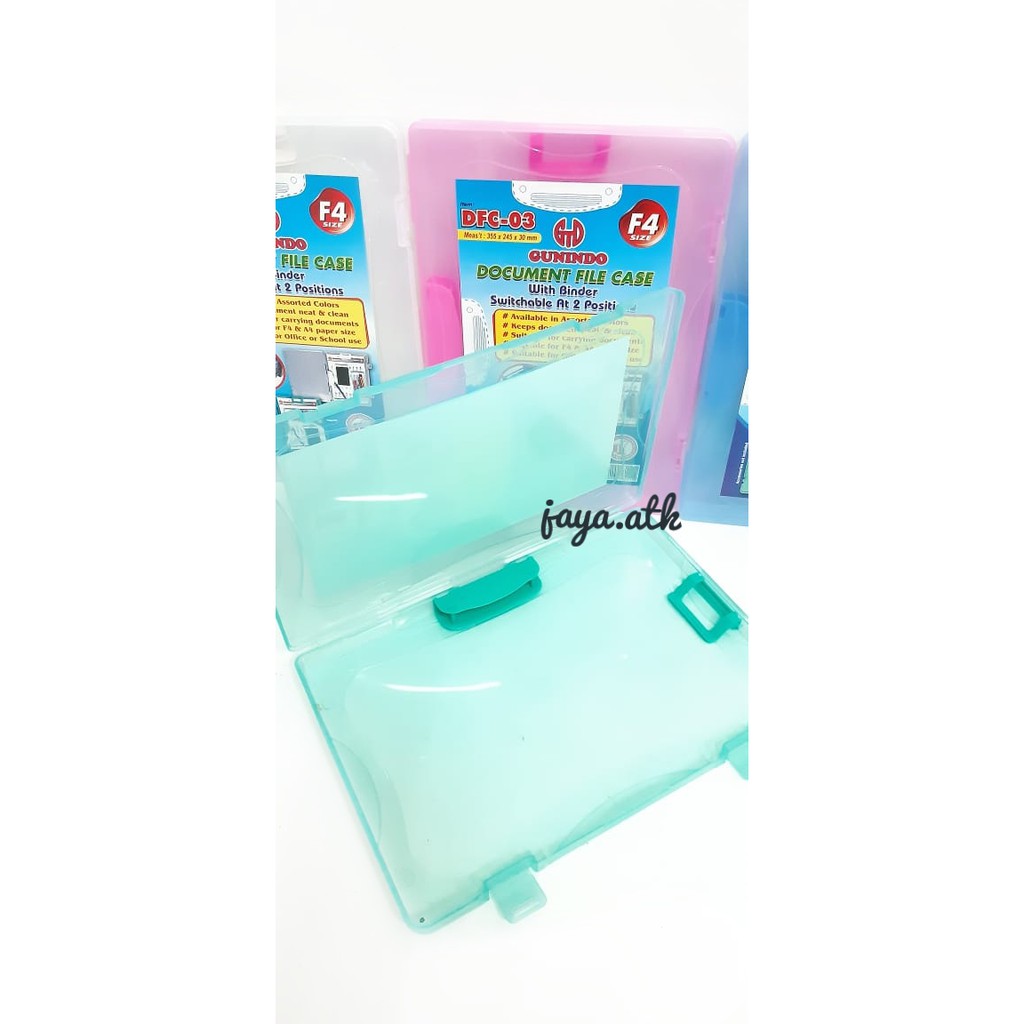 MAP PLASTIK DOKUMEN FILE CASE HARD COVER FOLIO DFC-003 PLASTIK KAKU KERAS PLUS BINDER PENJEPIT FILE