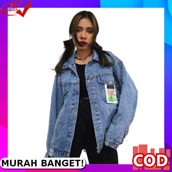 Jaket Jeans Cewek Kekinian Hits Jacket Jins Crop M Nv537 Victa Ja Ro35 Gfs Ly Vintage Oversize Jacke