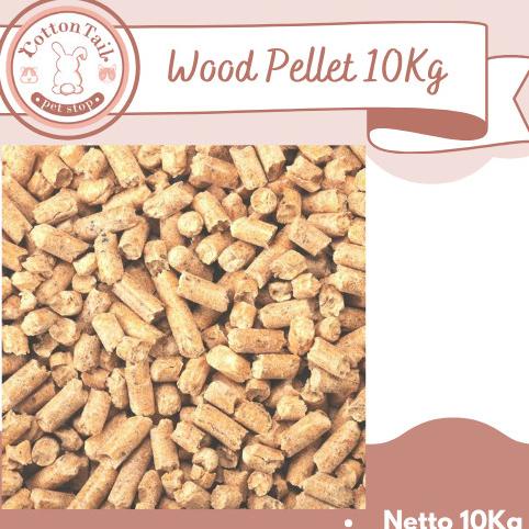 

(BISA COD) Wood Pellet / Pelet Kayu / Alas Kandang Kucing Kelinci Alami 10Kg TERPERCAYA Kode 1177