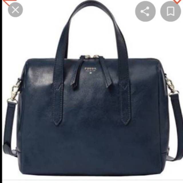 Tas Fossil Satchel Heritage Blue