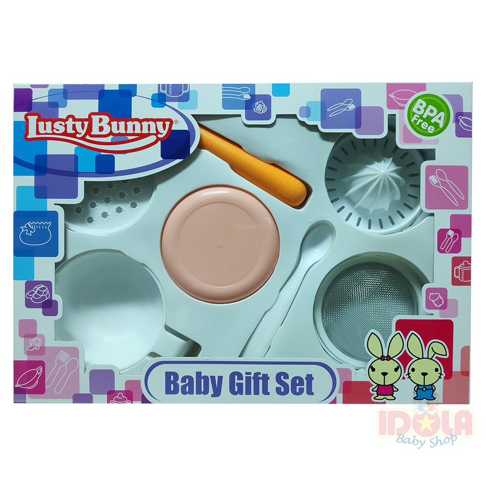 Lusty Bunny Baby Gift Set LB-1841 Food Maker Feeding set Paket Kado Bayi