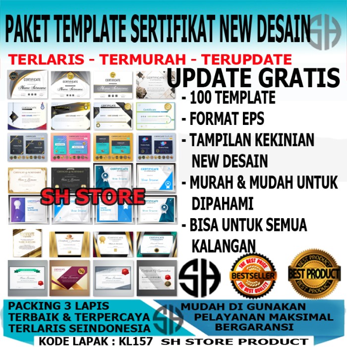 

Paket Template Desain Sertifikat Terbaru New Desain Format EPS KL157