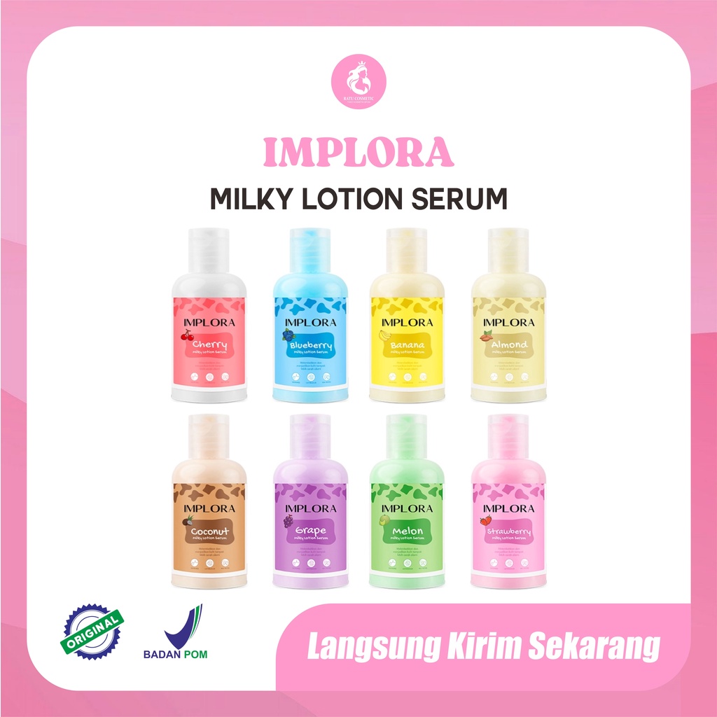 IMPLORA Body Lotion Serum 60ml &amp; 100ml / Handbody / Lotion Tangan / Serum Badan (NEW PRODUK) Original BPOM (GROSIR)