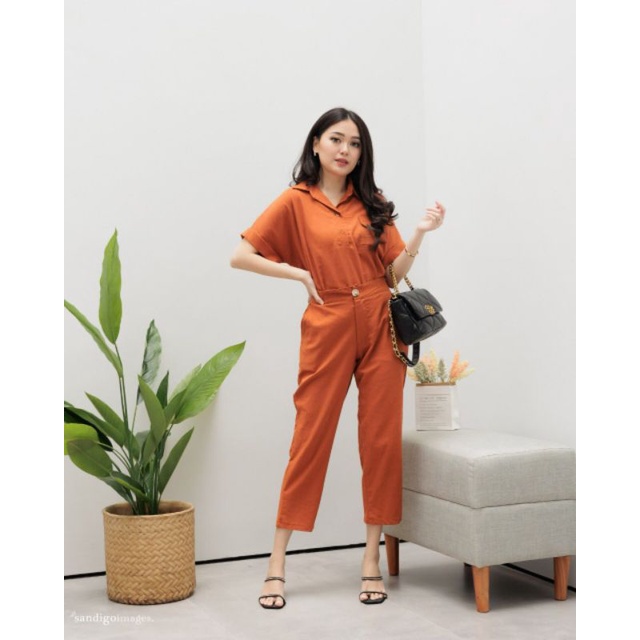 Alize linen set / baju santai baju kerja pakaian wanita keren