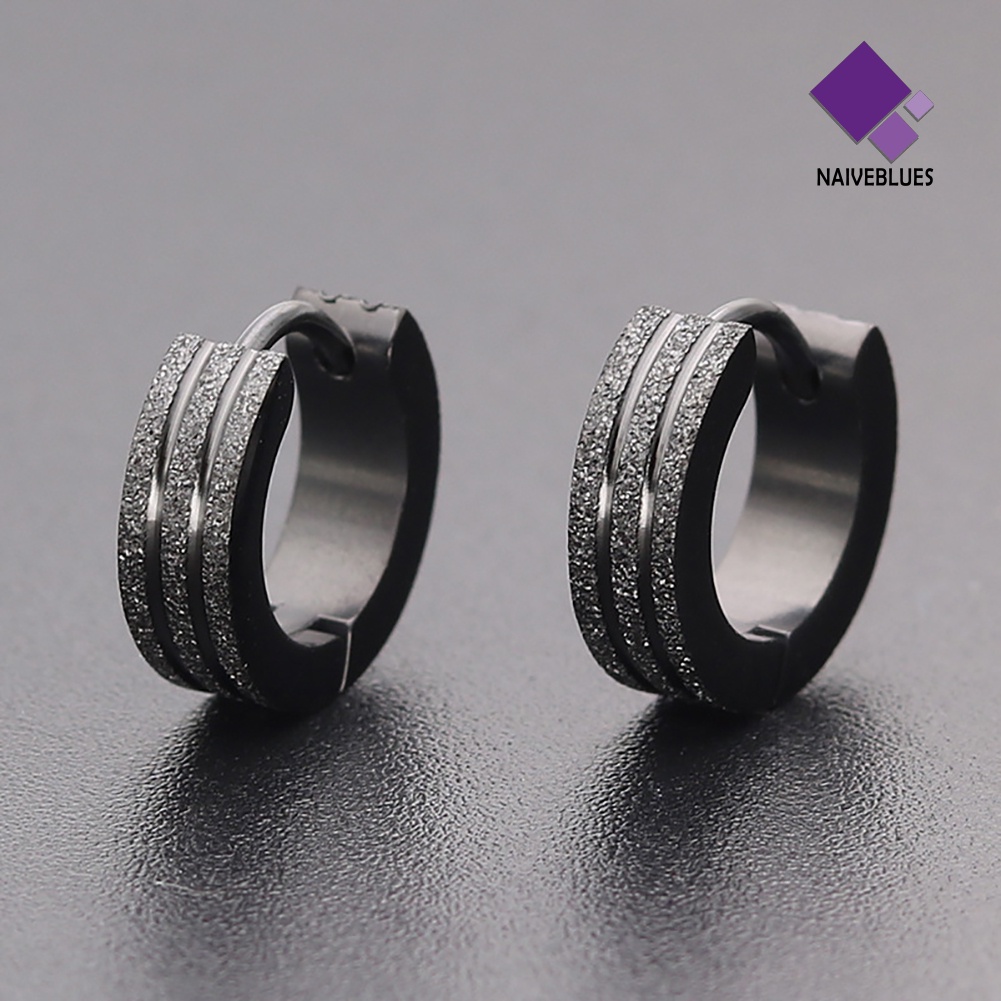 Anting Huggie Bahan Stainless Steel Untuk Unisex