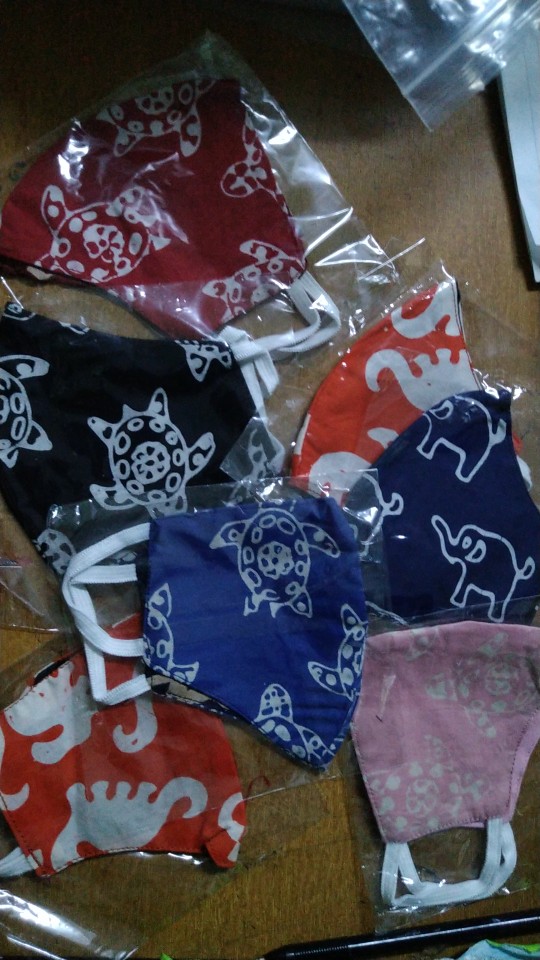 Masker Duck Batik Anak 2 Lapis