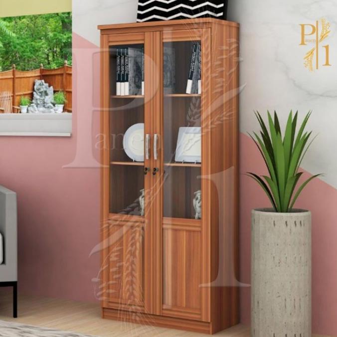 Rak Buku Murah' Rak Arsip Lemari Hias Lemari Pajangan Rak Buku 3 Pintu