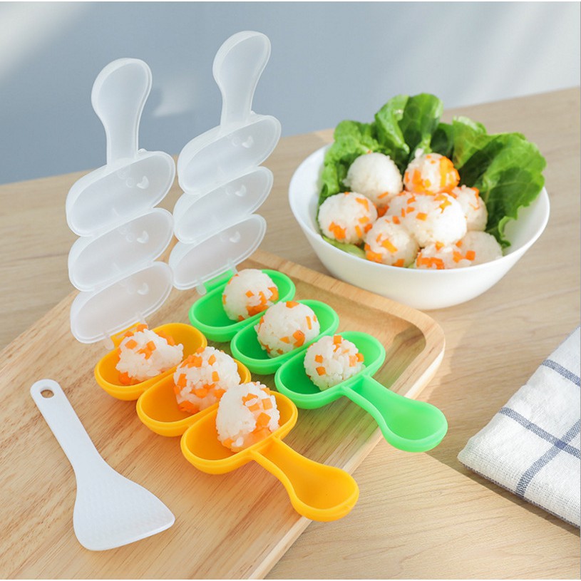 Alat Cetak Nasi Bento Sushi Mold Rice Ball Shaker Lucu