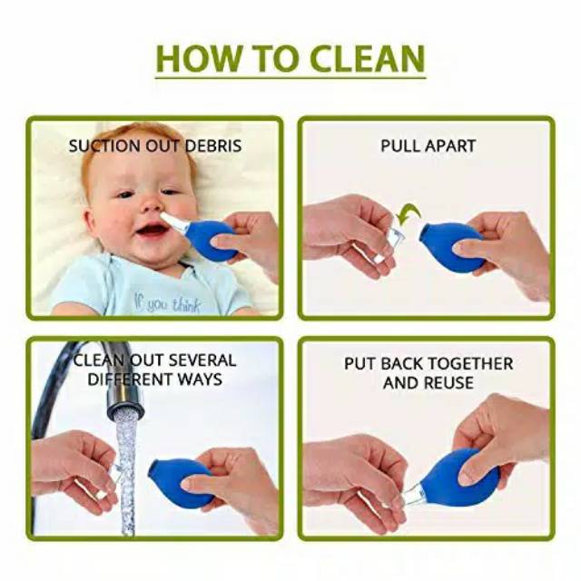 Sedot ingus bayi nose cleanser sedotan hidung silicone 6 bulan 0+ baby