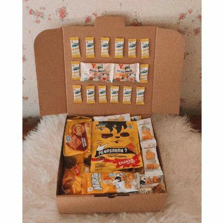 

(YELLOW SET) SNACK BOX/ HAMPERS/ GIFT BOX/ KADO ULANG TAHUN/ KADO MURAH