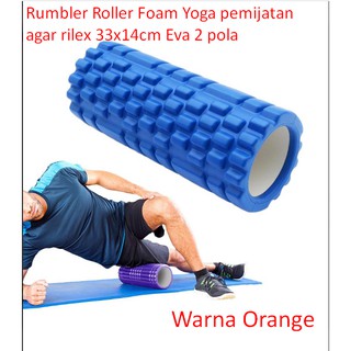 Rumbler Roller Foam Yoga pemijatan agar rilex 33x14cm Eva 2 pola