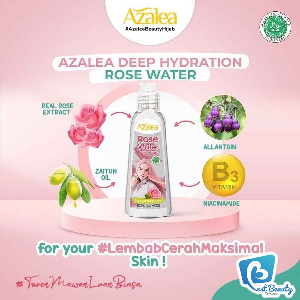 ★ BB ★ AZALEA Deep Hydration Rose Water 75ml