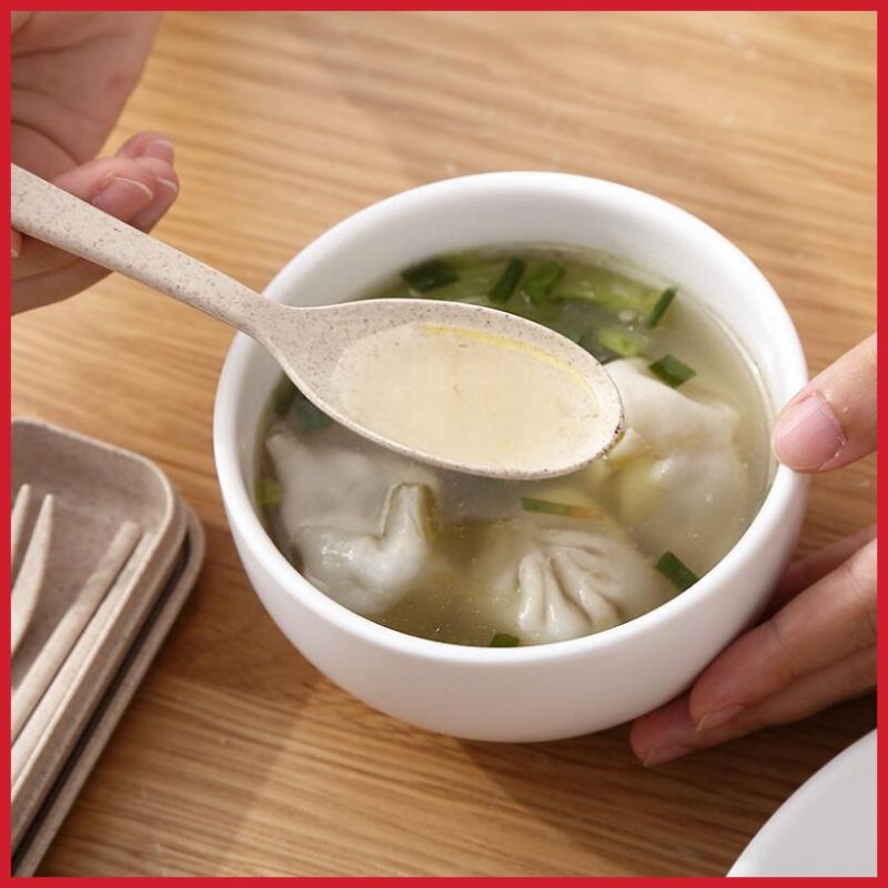 Sendok Garpu Sumpit Set Bahan Jerami + Kotak Sendok Set 3 in 1 Perlengkapan Makan Warna Warni Alat Makan Travelling Import Grosir Barang Unik Makassar Shopping-2