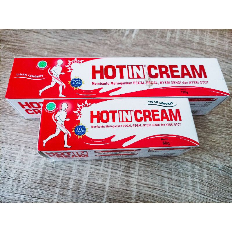 HOT IN CREAM TUBE HOTIN ORIGINAL, AROMATHERAPY, STRONG - UNTUK PEGAL NYERI SENDI DAN NYERI OTOT