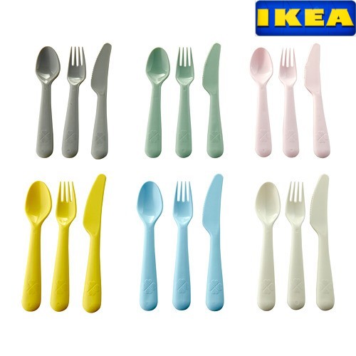 Jual Produk Ikea 18 Pcs Sendok Garpu Pisau Alat Makanplastik Ikea