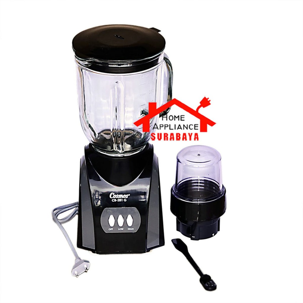 Blender Kaca Cosmos 2 IN 1 Kapasitas 2 Liter CB-281 G / CB 281 G / CB281G