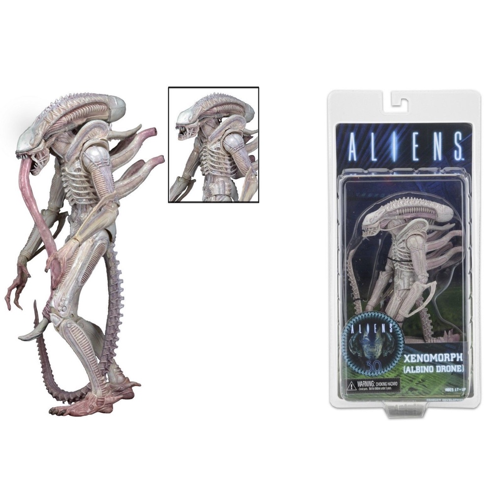 Jual Neca Aliens Xenomorph (ALBINO DRONE) Mainan Anak Action Figure ...