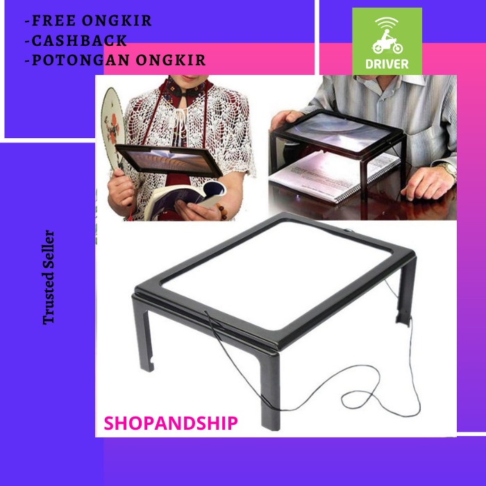 

Kaca Pembesar Dengan LED / Magic Reading LED