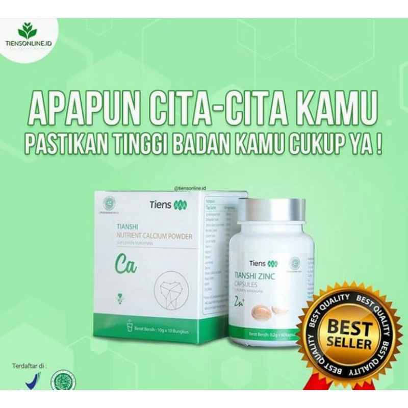 SUPLEMEN PENINGGI BADAN 100% BPOM | TIENS