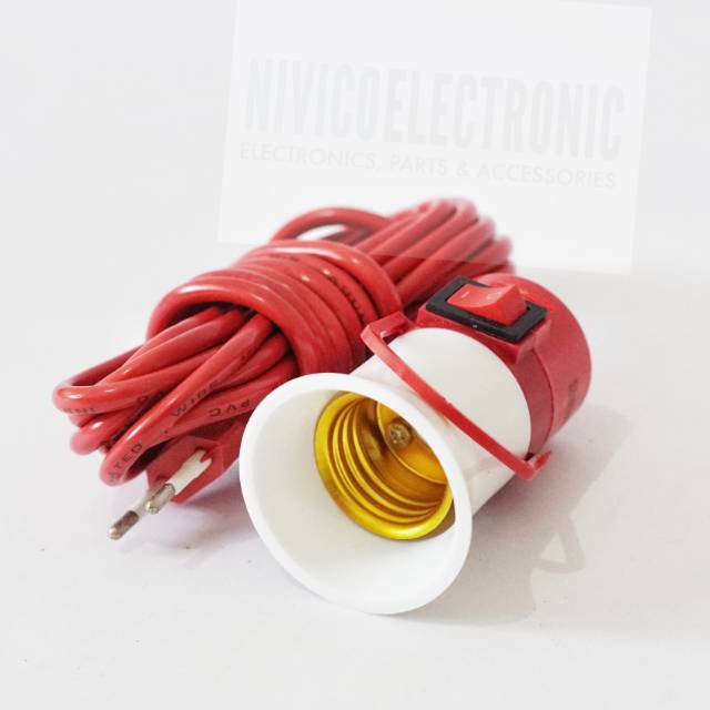 Fitting lampu 3 meter switch