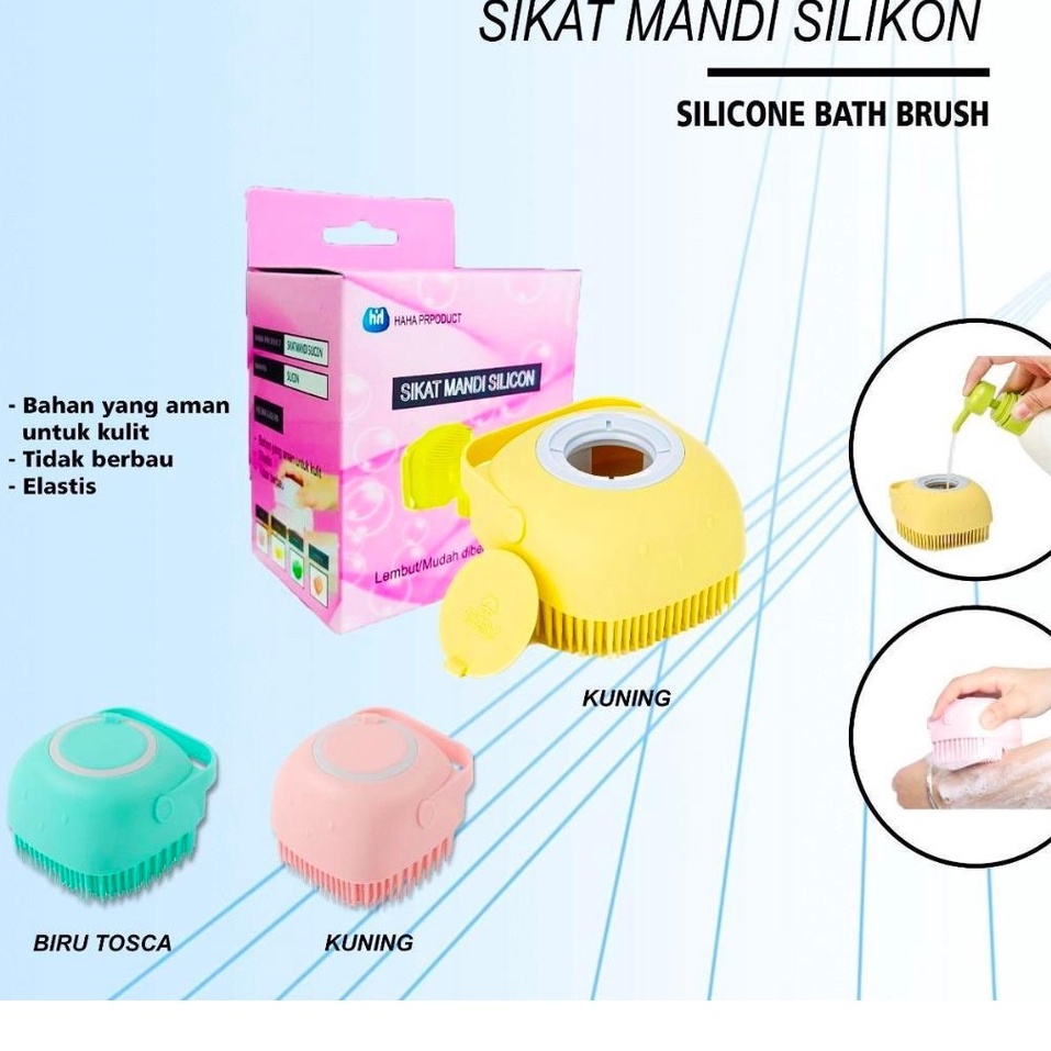 Spons Mandi Bath Sponge Sabun Batang Cair 2 In 1