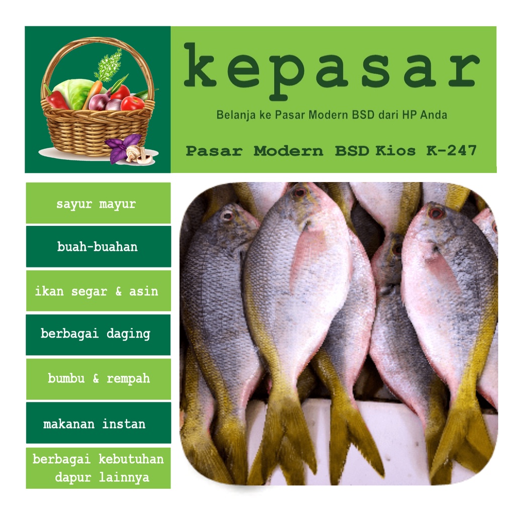 

Ikan Ekor Kuning 500 g