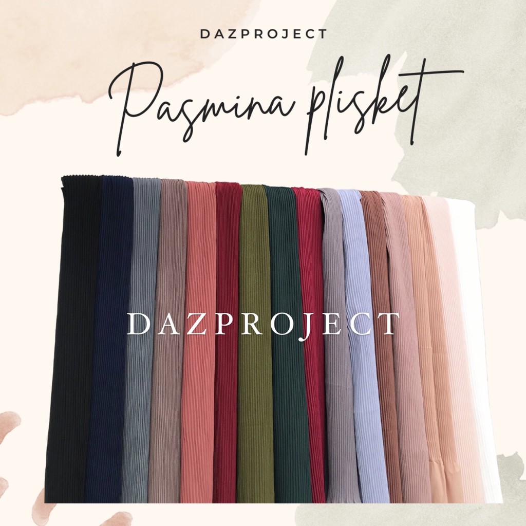 Jilbab Pasmina plisket full 180x75 DAZPROJECT