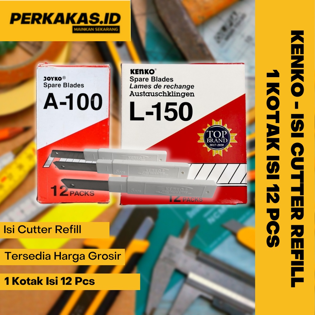 Isi Pisau Cutter Kecil A300 Isi 12Pcs KENKO