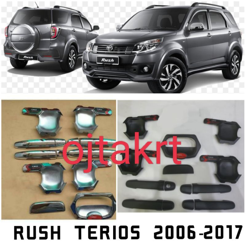 paket outer handle Rush Terios lama old 2006 2010 2012 2017 Trd Sportivo Chrome