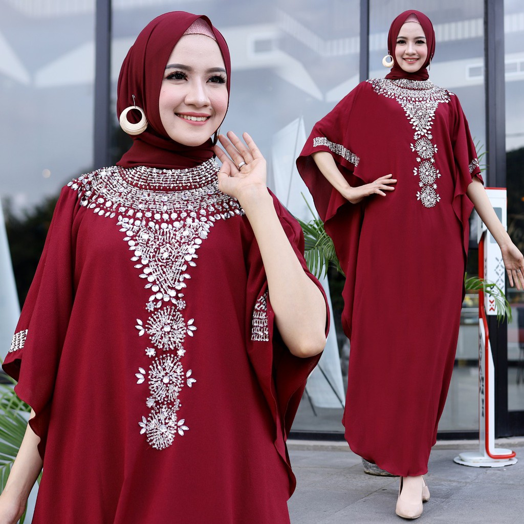 HOPYLOVY - Kaftan Wanita Payet Terbaru Maharani