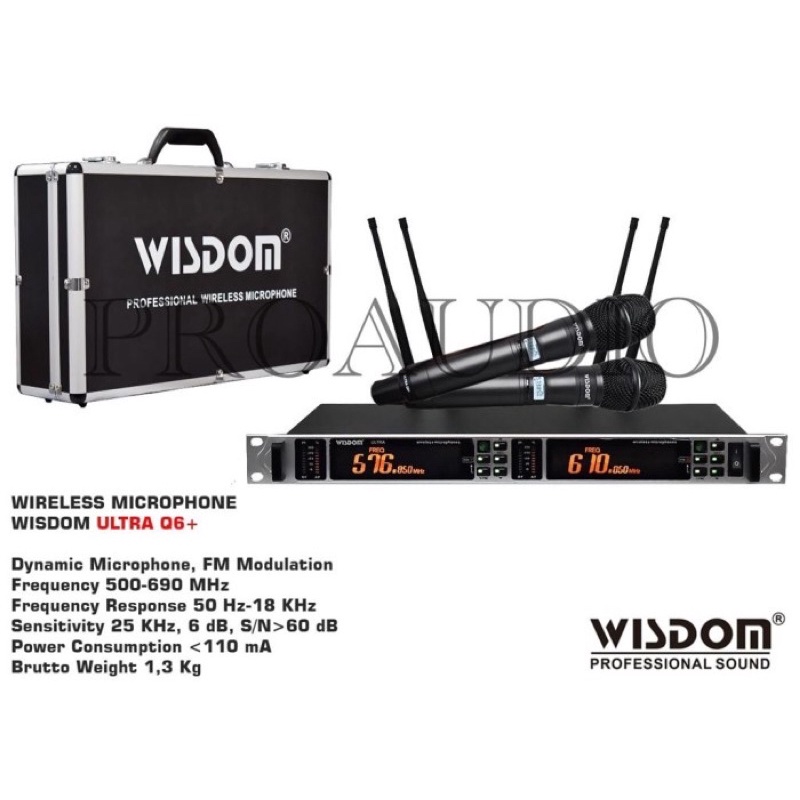 MIC WIRELESS WISDOM ULTRA Q6+ ULTRA Q6 + ORIGINAL ( HANDHELD )